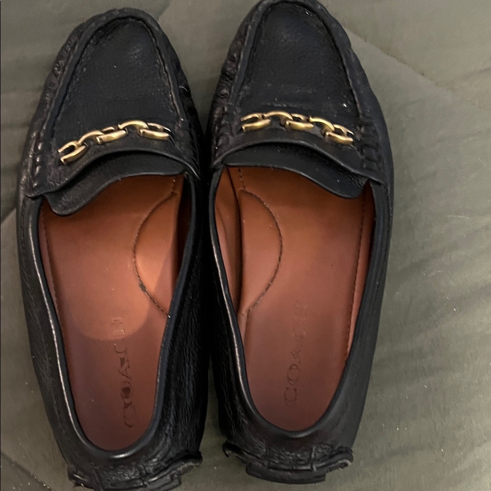 Coach leather loafers